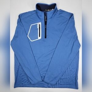 RLX Ralph Lauren Blue Performance Half-Zip Jacket